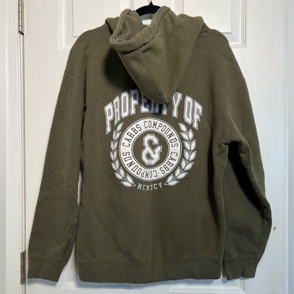 KKFit Carbs & Compounds Olive Green Hoodie - Picture 3 of 6